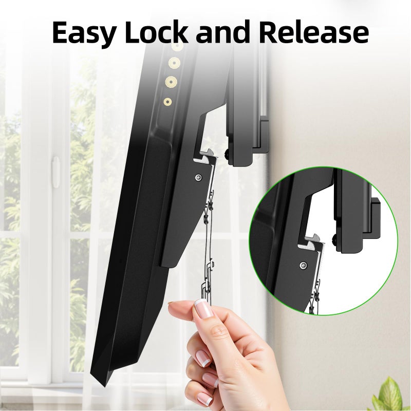 USX MOUNT TV Wall Mount,Low Profile TV Mount for Most 42-95 Inch Flat Screen Televisions,Max VESA 600x400mm Fixed Wall Mount Bracket Holds up to 132 lbs,Fits 16"/18"/24" Studs - Image 3